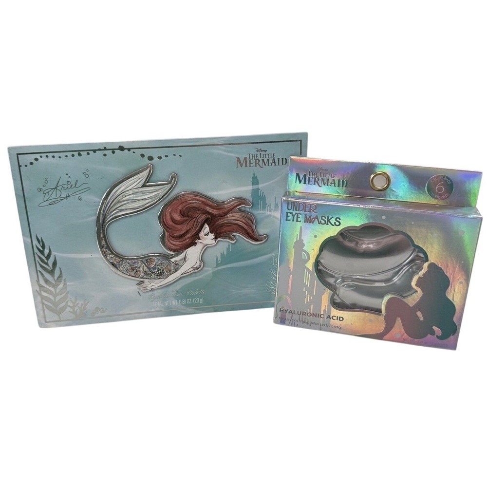 Disney The Little Mermaid Ariel Eyeshadow Palette & Hyaluronic Under Eye Mask